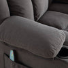 Cozy Heated Massage Recliner with USB and Cup Holders - Grey