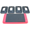 Versatile Aerobic Stepper - Fitness & Exercise Platform in Red and Black