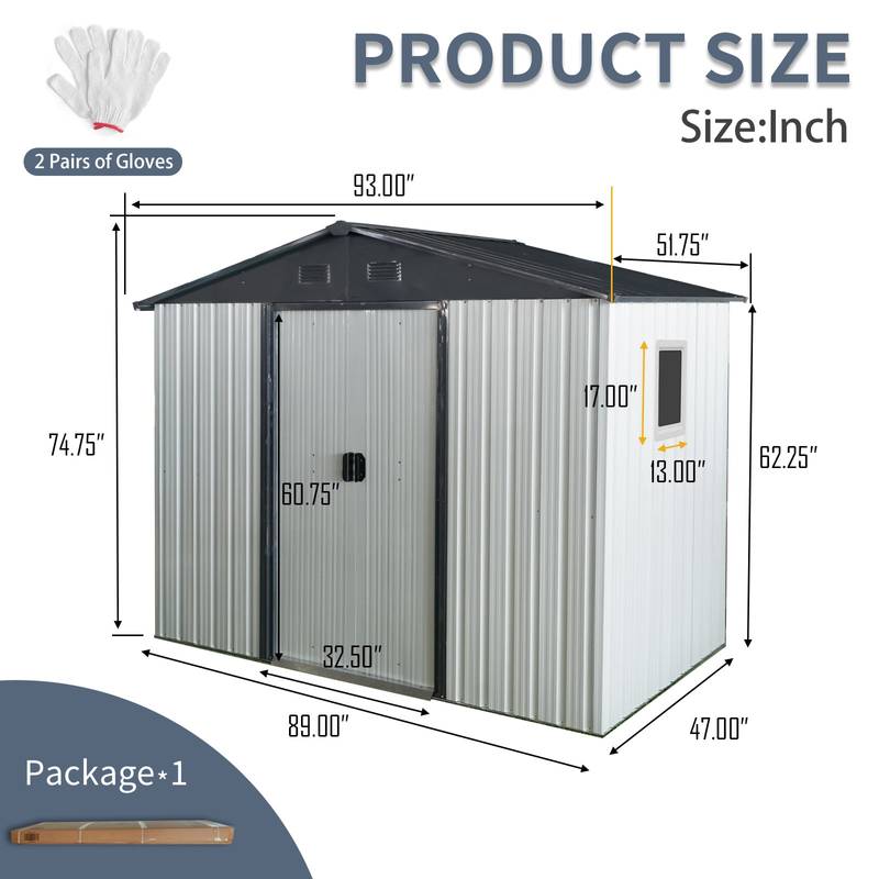 Stylish Outdoor Storage Shed with Window