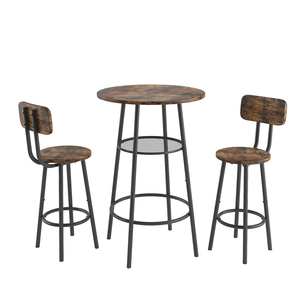 Chic Bar Set with Cozy Stools