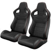 Dynamic Racing Seat Duo with Red Stitching