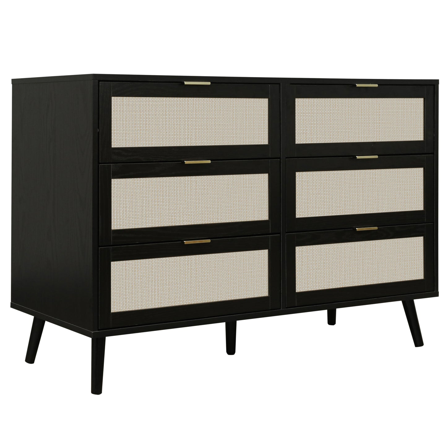 Chic Black Wooden Dresser