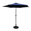 Navy Blue Patio Umbrella with Easy Tilt and Crank