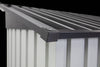 Garden Essentials Metal Storage Shed - Gray & White Rainproof Tool Keeper