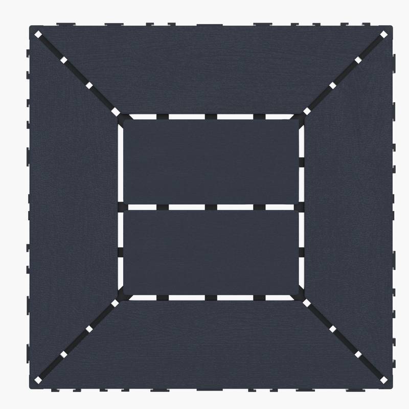 QuickSet Patio Deck Tiles - Dark Gray Interlocking Tiles for Easy Outdoor Makeover