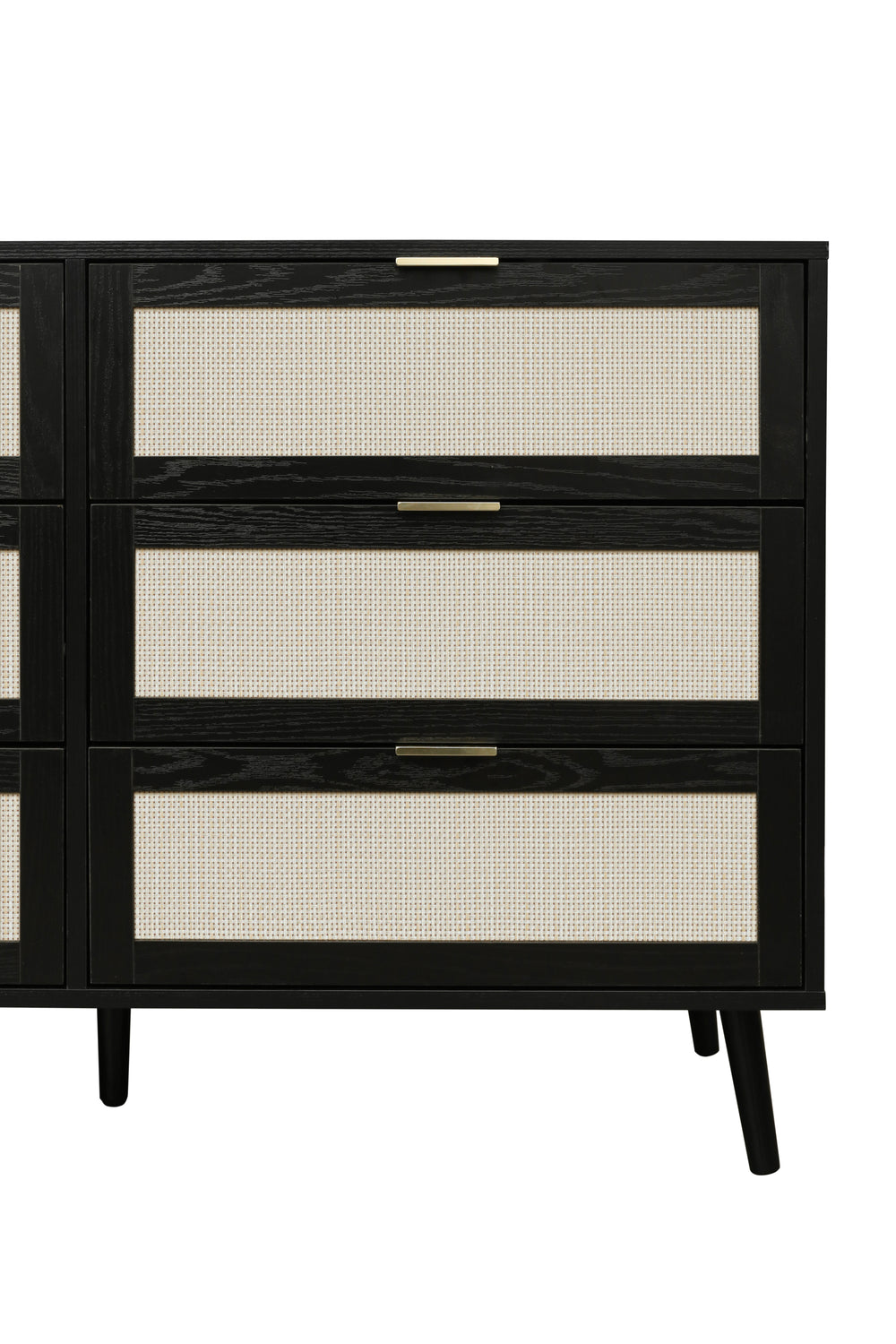 Chic Black Wooden Dresser