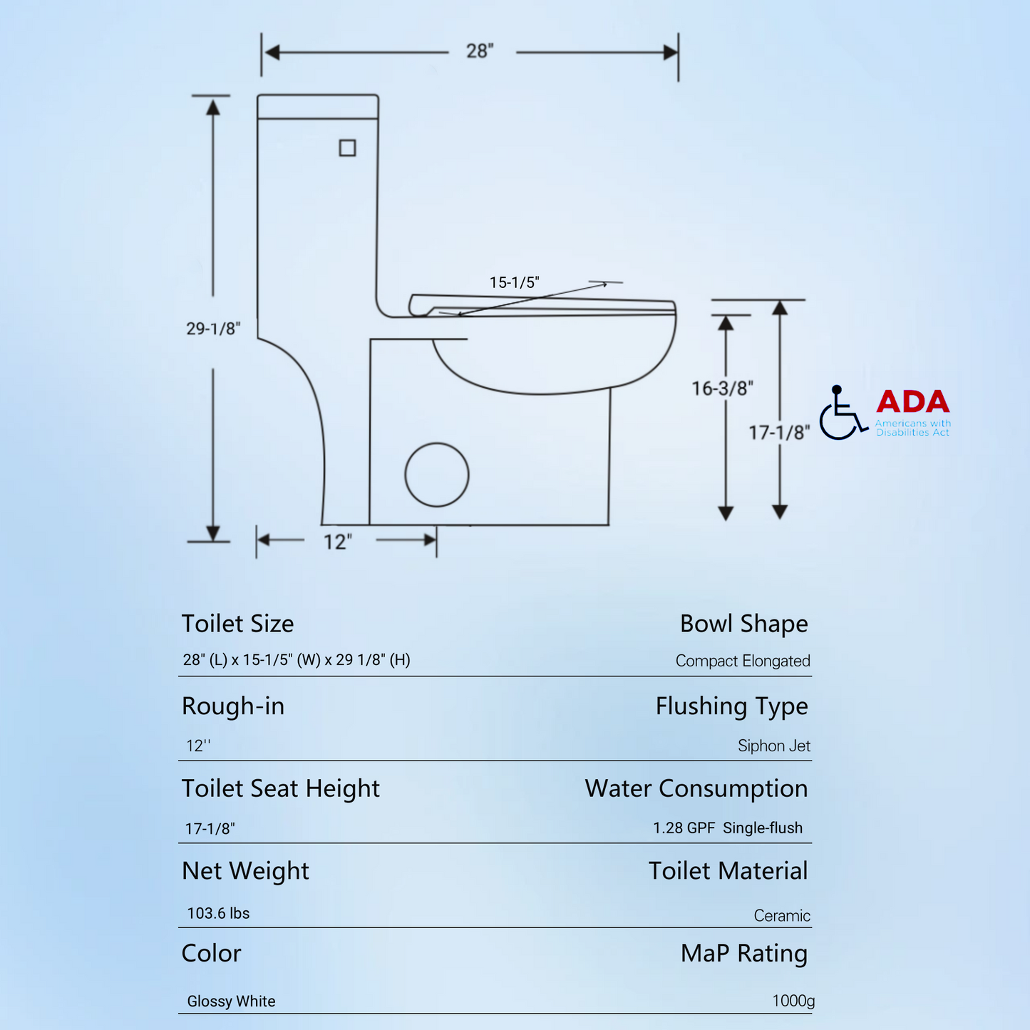 Eco-Friendly Comfort Toilet