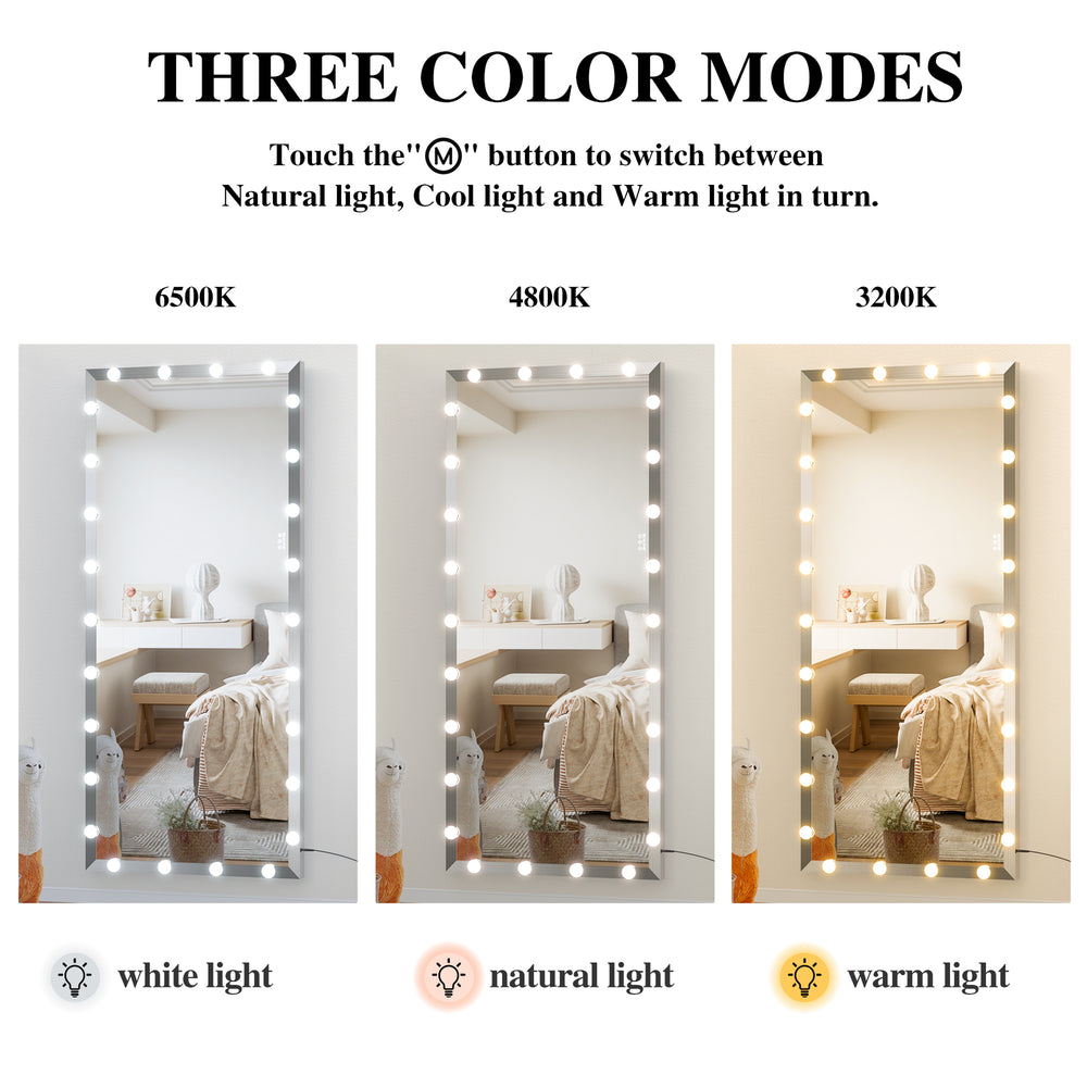 Glow & Style Full-Length Mirror