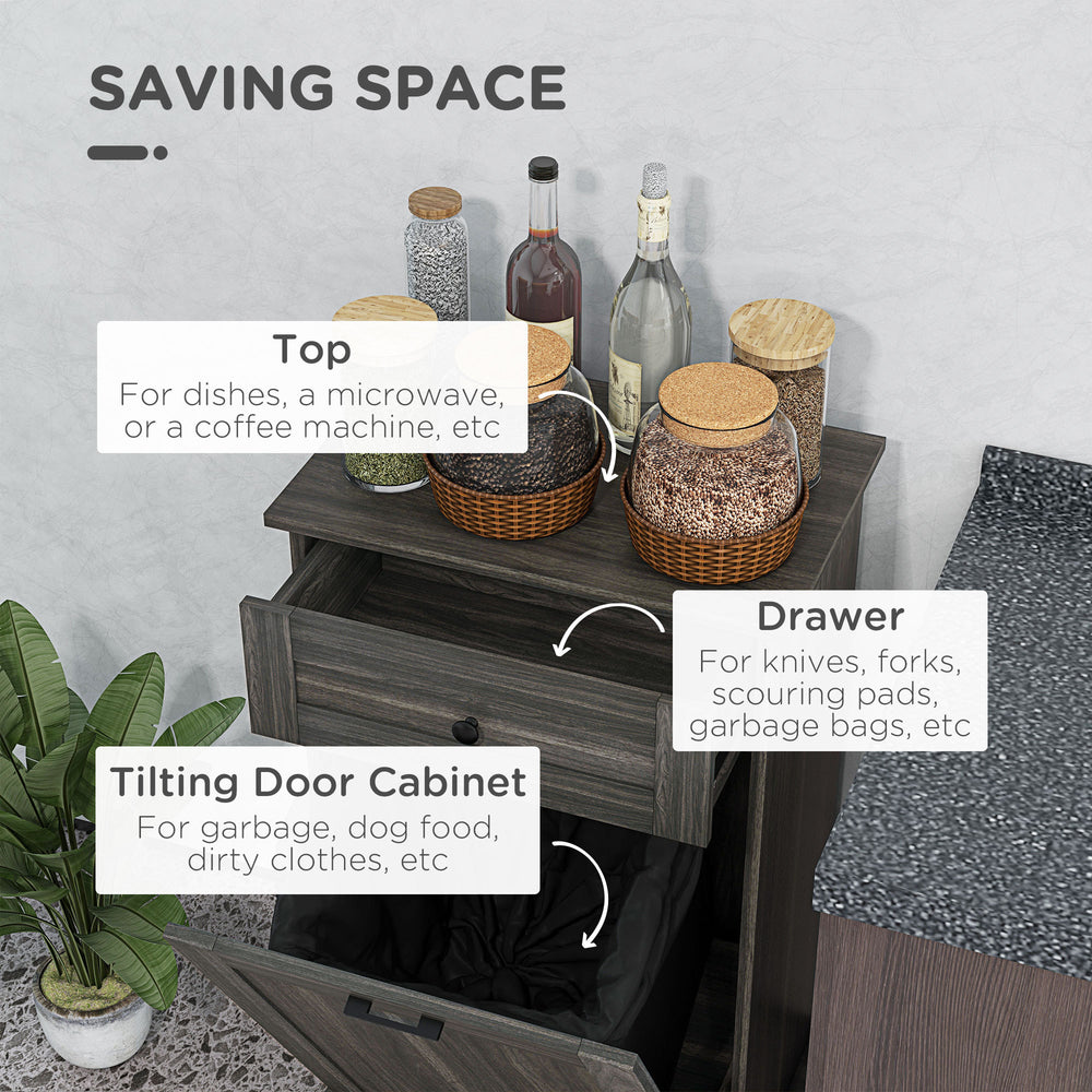 Smart Tilt-Out Kitchen Trash Cabinet