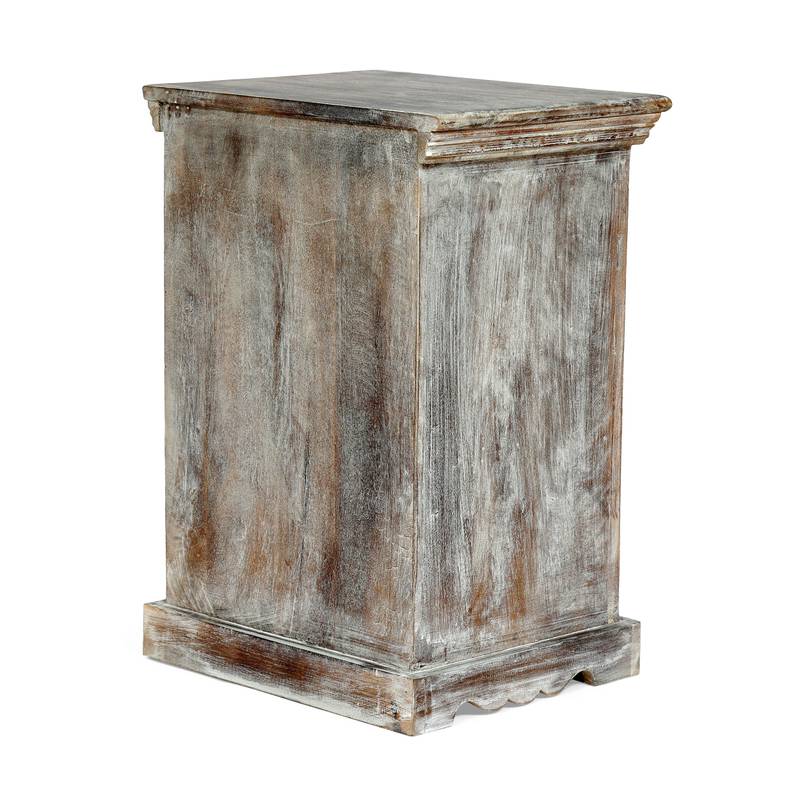 Chic Wooden Nightstand with Storage