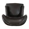 Chic Dark Brown High Back Chair - Luxurious Comfort