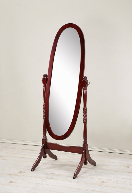 Elegant Cherry Cheval Mirror