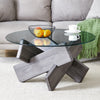 Chic Round Glass Coffee Table