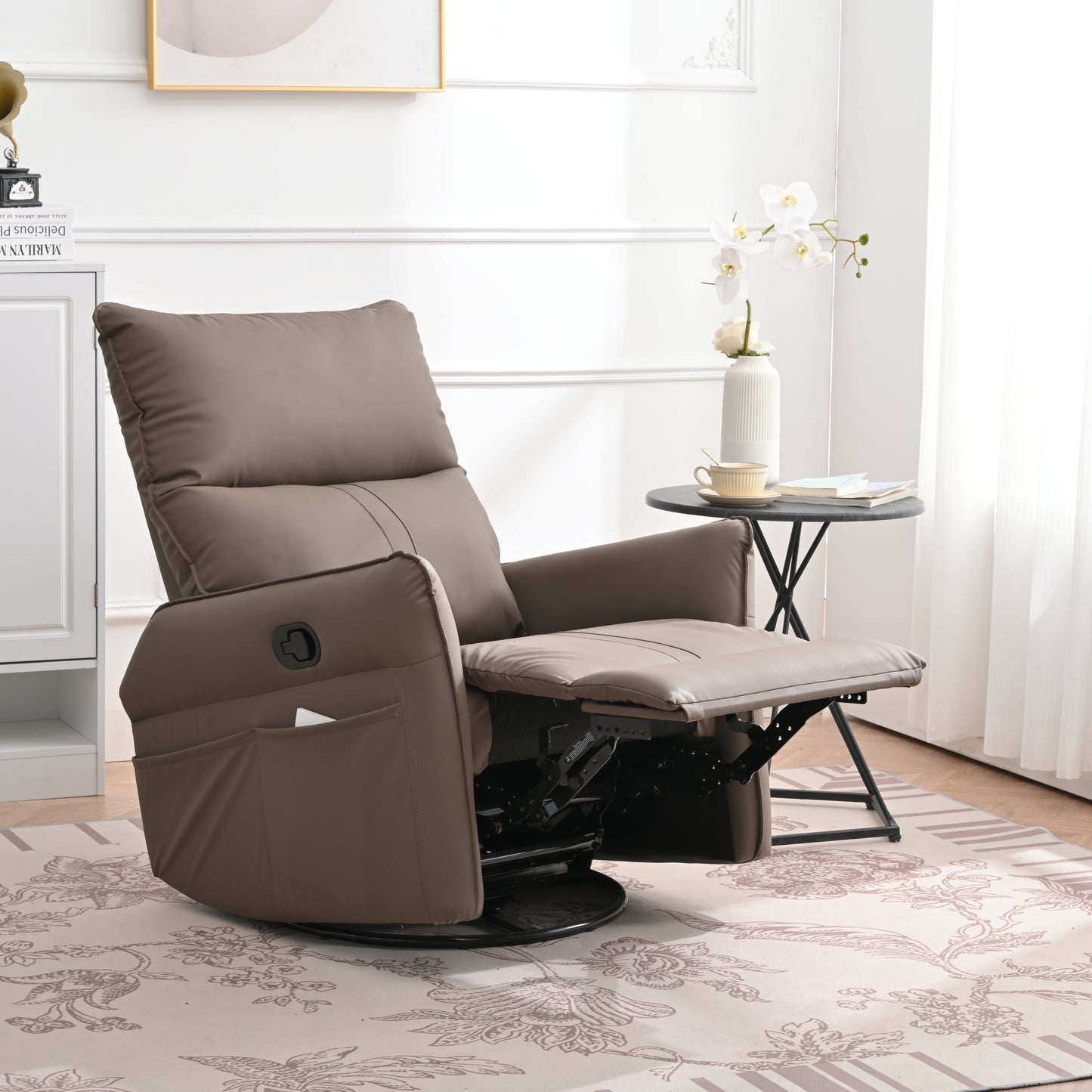 Cozy Swivel Rocker Chair