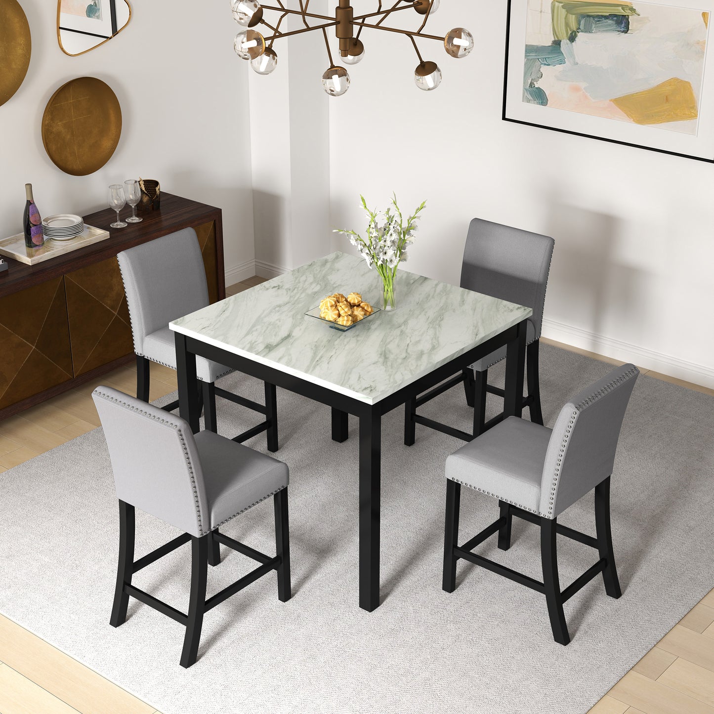 Cozy Modern Dining Set for Small Spaces