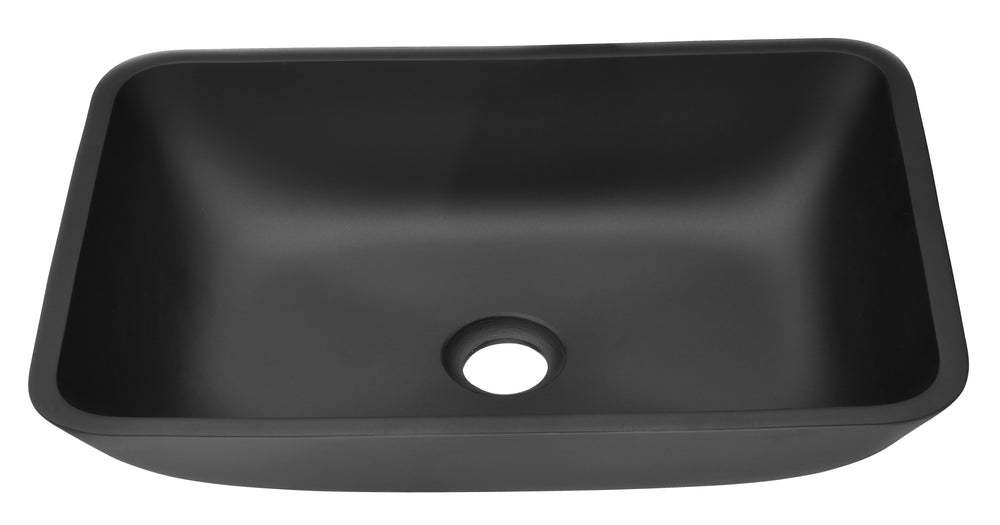 Sleek Black Matte Bathroom Sink Set