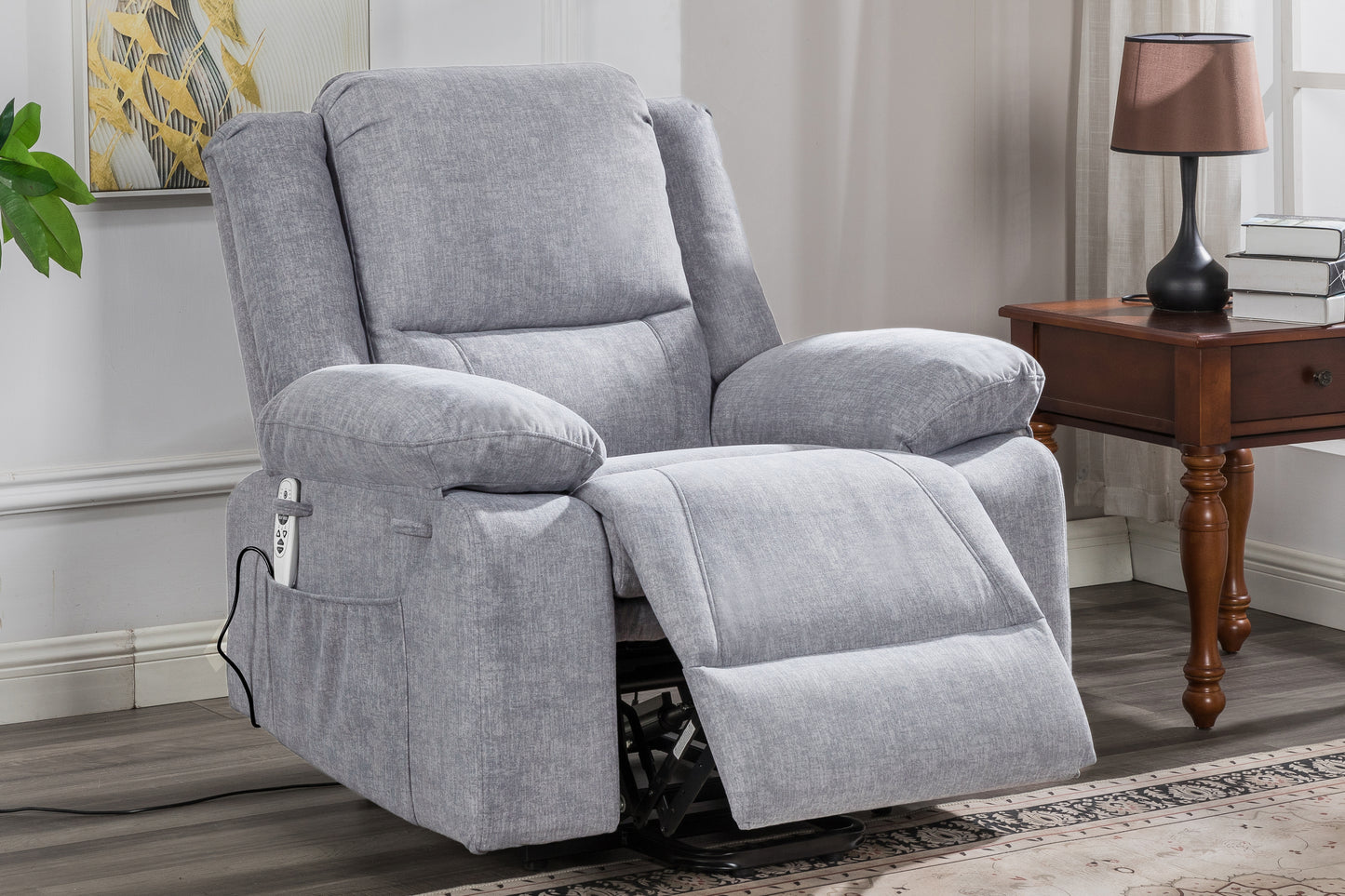 Cozy Lift Massage Recliner for Seniors with Heated Comfort and Remote Control