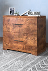 Rustic Walnut Lateral Filing Cabinet