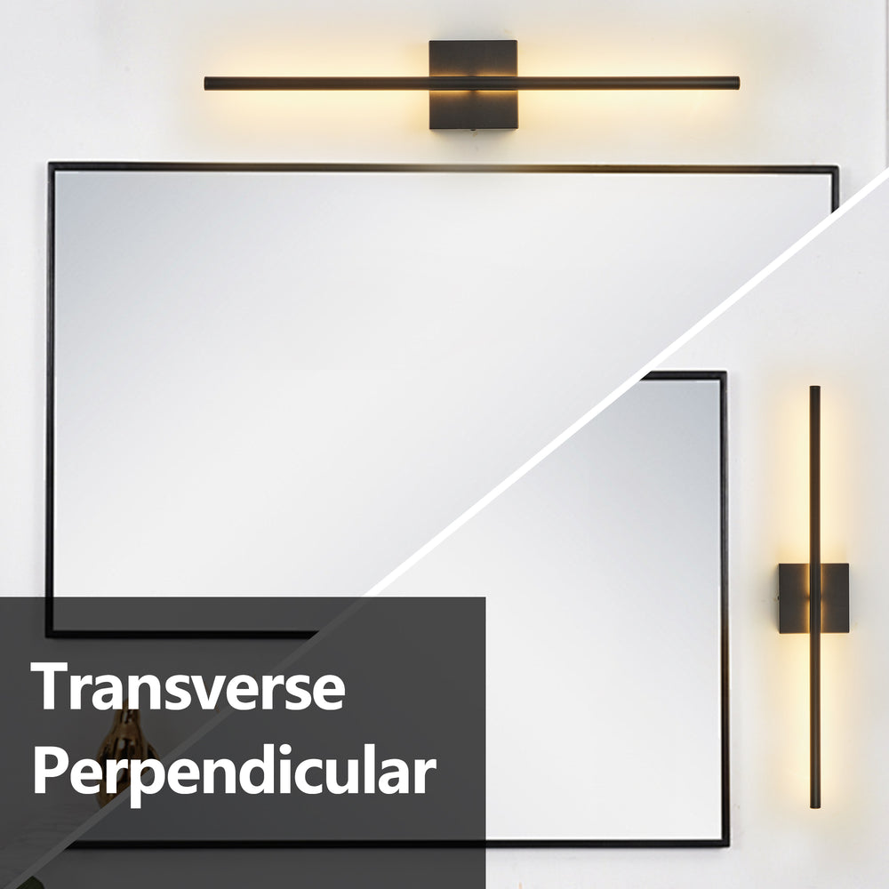 Sleek Black LED Wall Sconces - Modern Minimalist Lighting