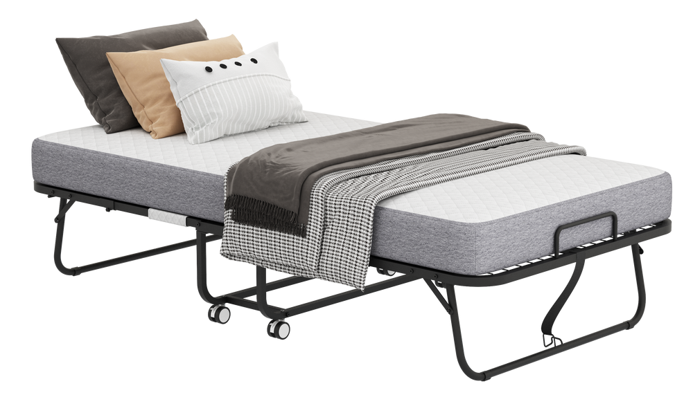 Cozy Folding Guest Bed with Memory Foam