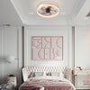 Stylish Pink Ceiling Fan with Dimmable LED Lights