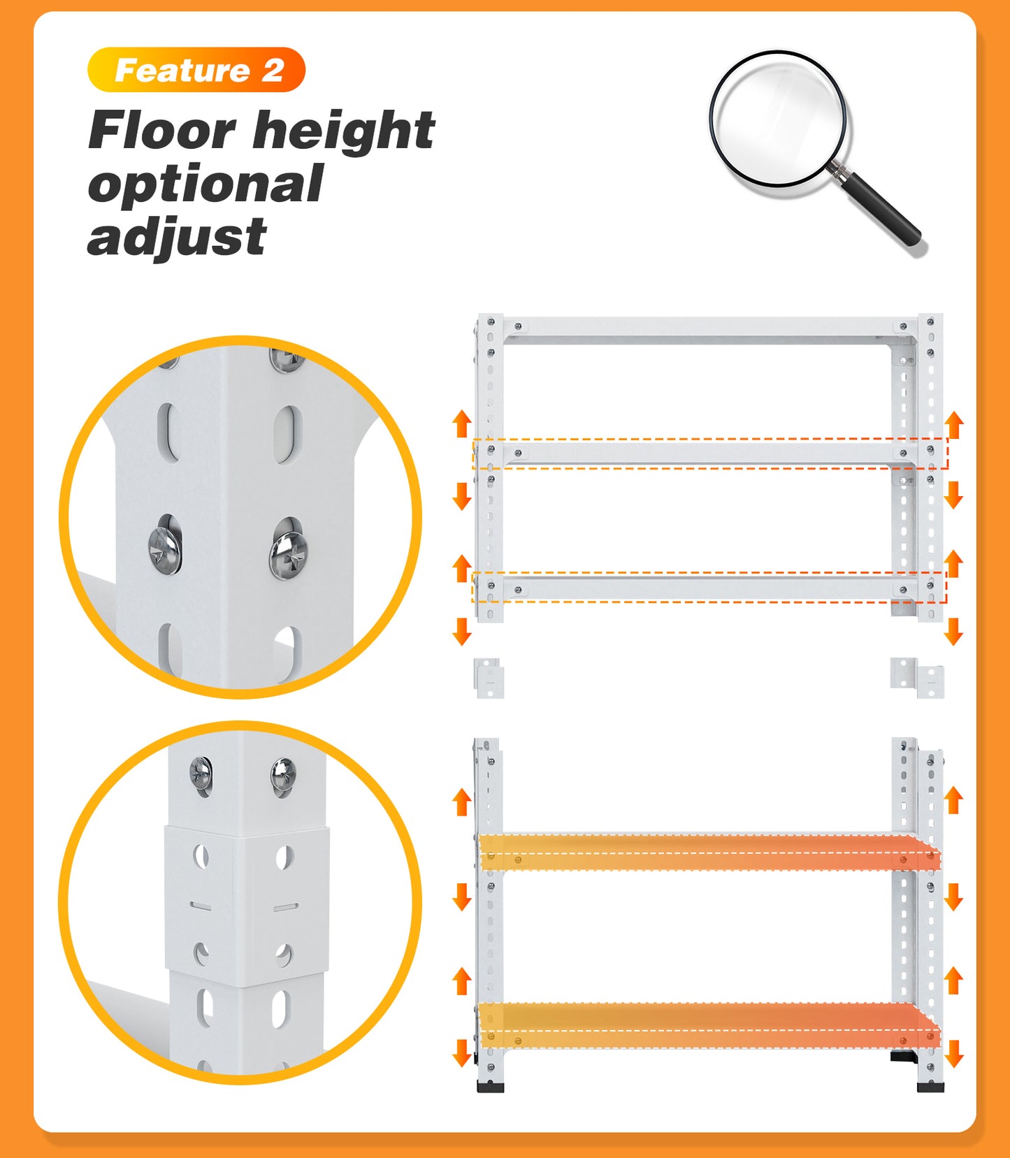 Versatile 5-Tier Storage Rack - Stylish and Strong!