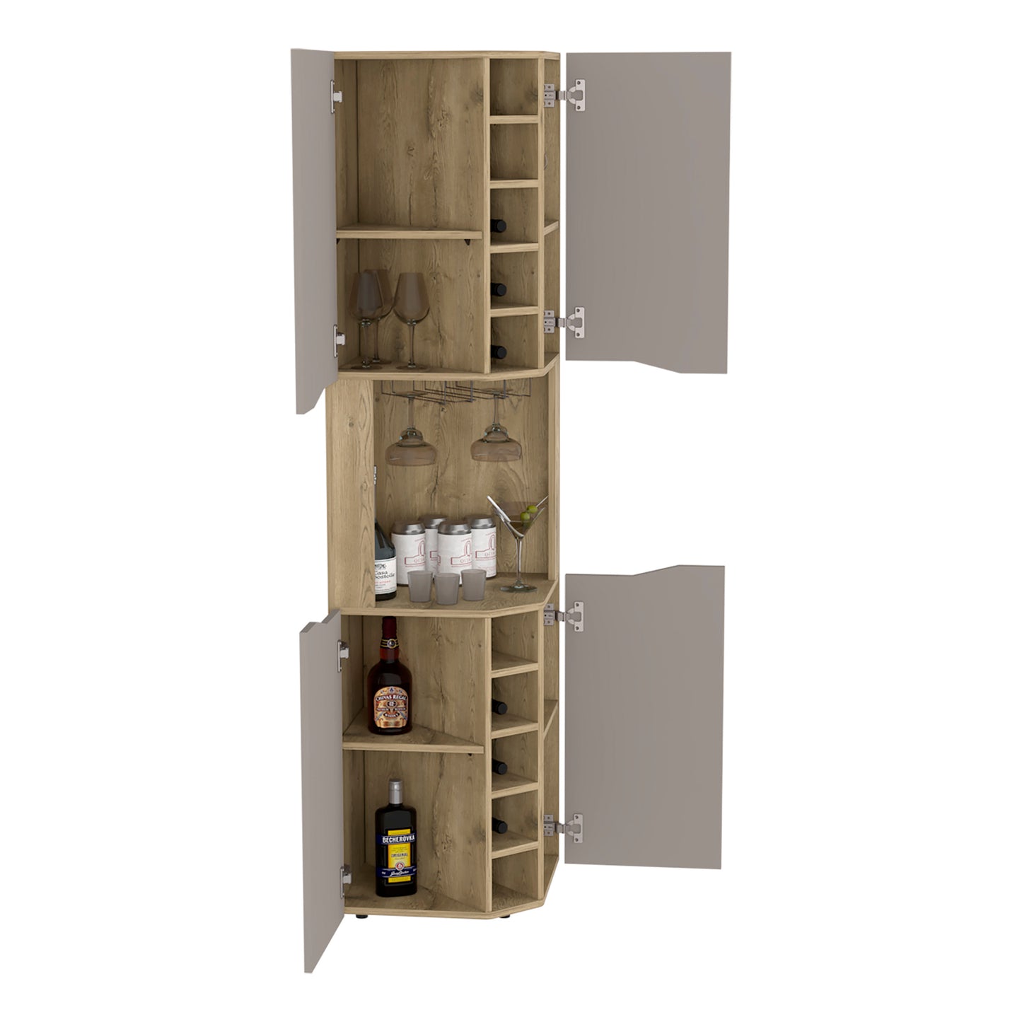 Chic Corner Wine Cabinet