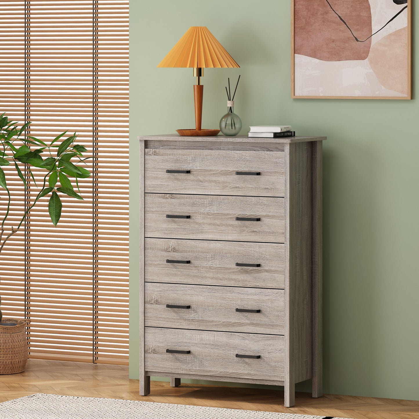 Easy Assemble 5-Drawer Chest