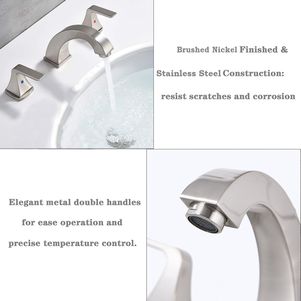 Elegant Duo Bathroom Faucet with Pop-Up Drain