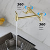 Wall-Mounted Pot Filler Faucet