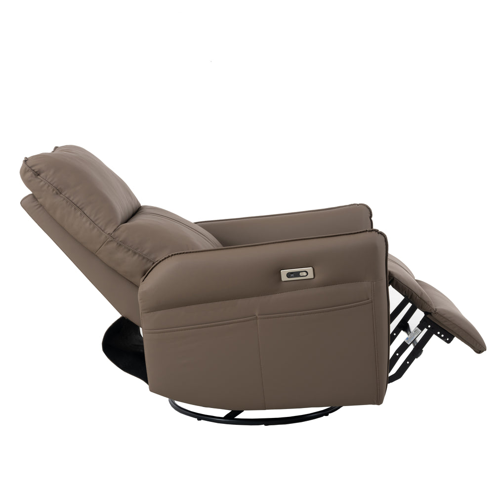 Cozy Power Swivel Recliner with USB Ports