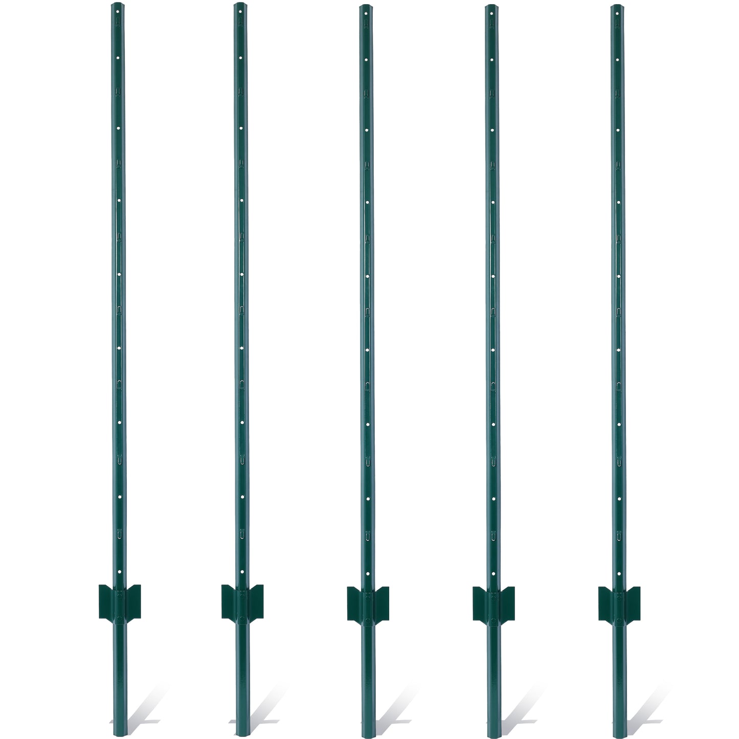 Sturdy Steel Fence Posts - Durable U-Channel Support for Your Garden