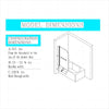 Sleek Matte Black Frameless Shower Door