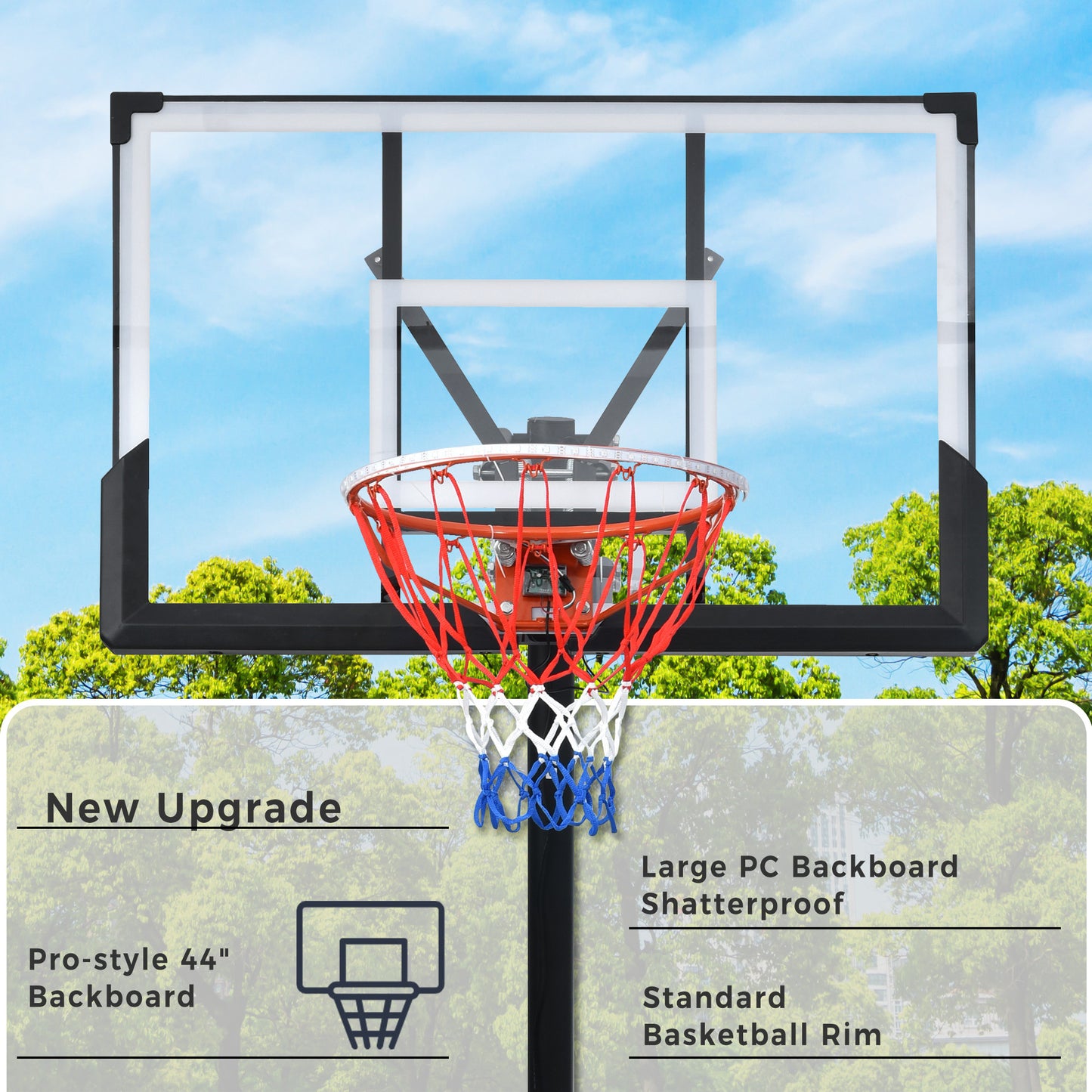 GlowHoops: Adjustable Portable Basketball System for Day and Night Fun