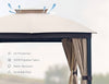 Cozy Retreat Gazebo with Bug Net & Sunshade