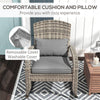 Cozy Wicker Rocking Chair for Outdoor Relaxation