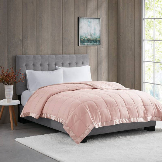 Satin Trimmed Cozy Down Alternative Blanket