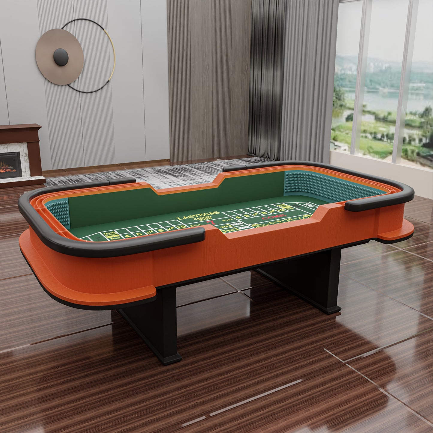 Green Classic Craps & Poker Table Game