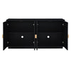 Sleek Storage Sideboard with Wooden Handles