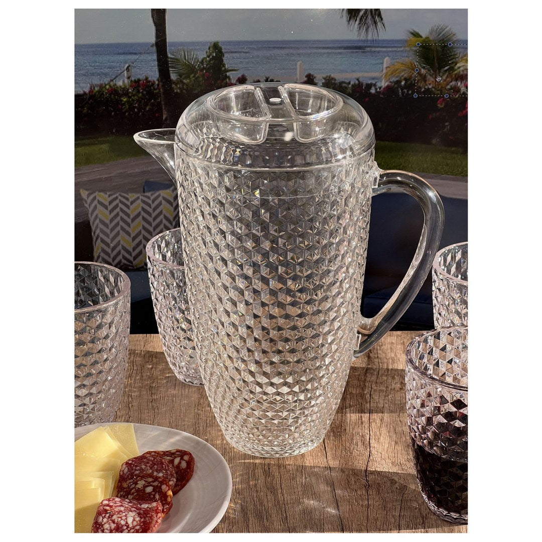 Diamond Cut Unbreakable Water Pitcher