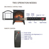 Cozy Glow 3D Electric Infrared Fireplace with Remote