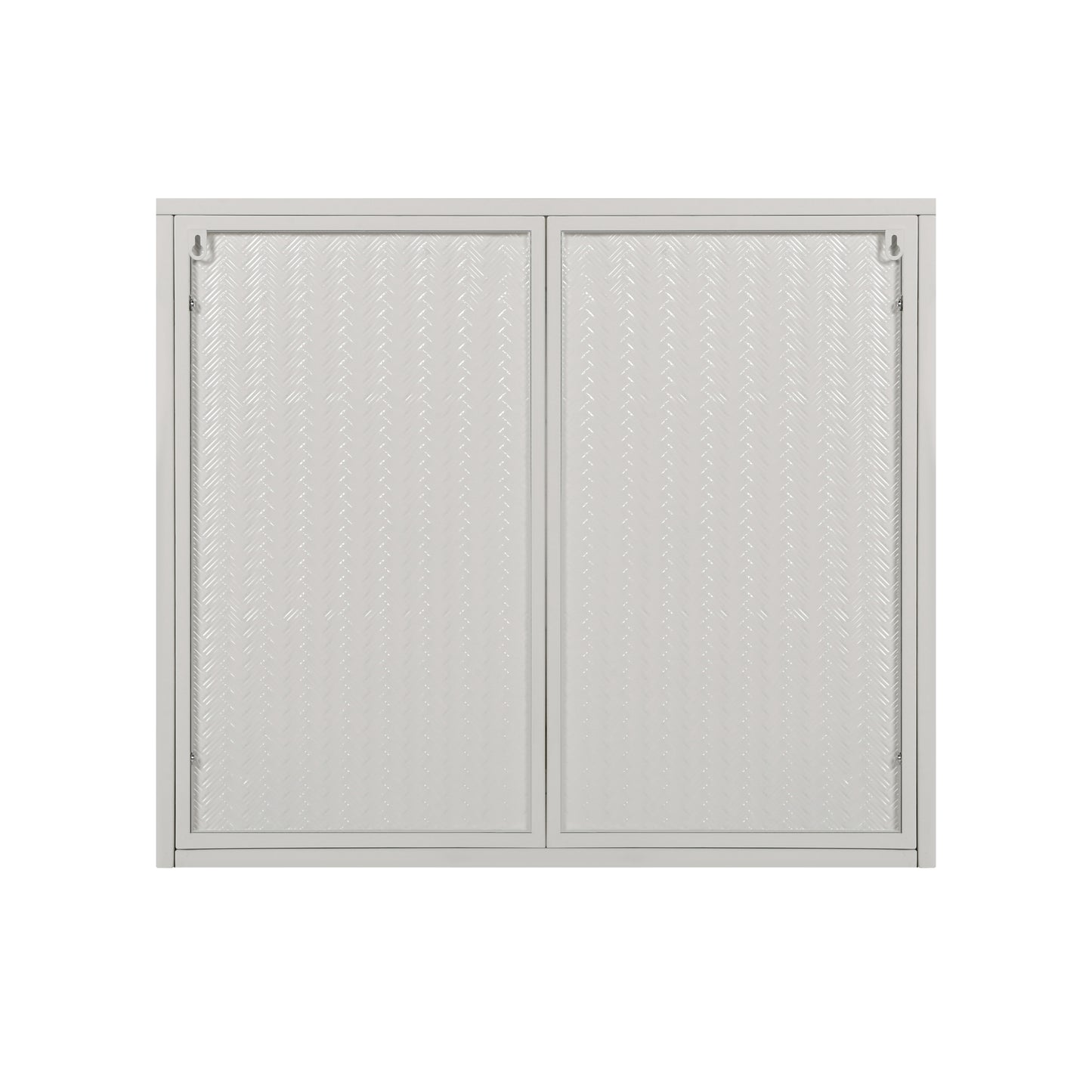 Chic Woven White Wall Cabinet