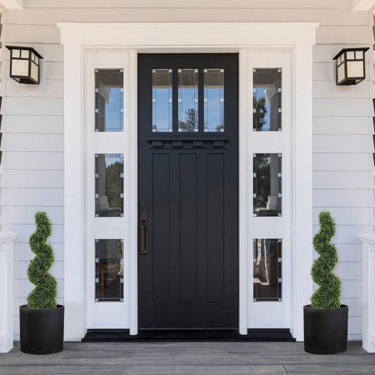 Charming Boxwood Spiral Topiary Set