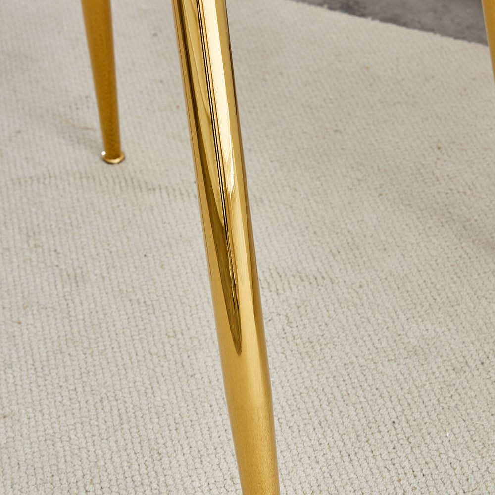 Simply Chic Gold Leg Dining Table