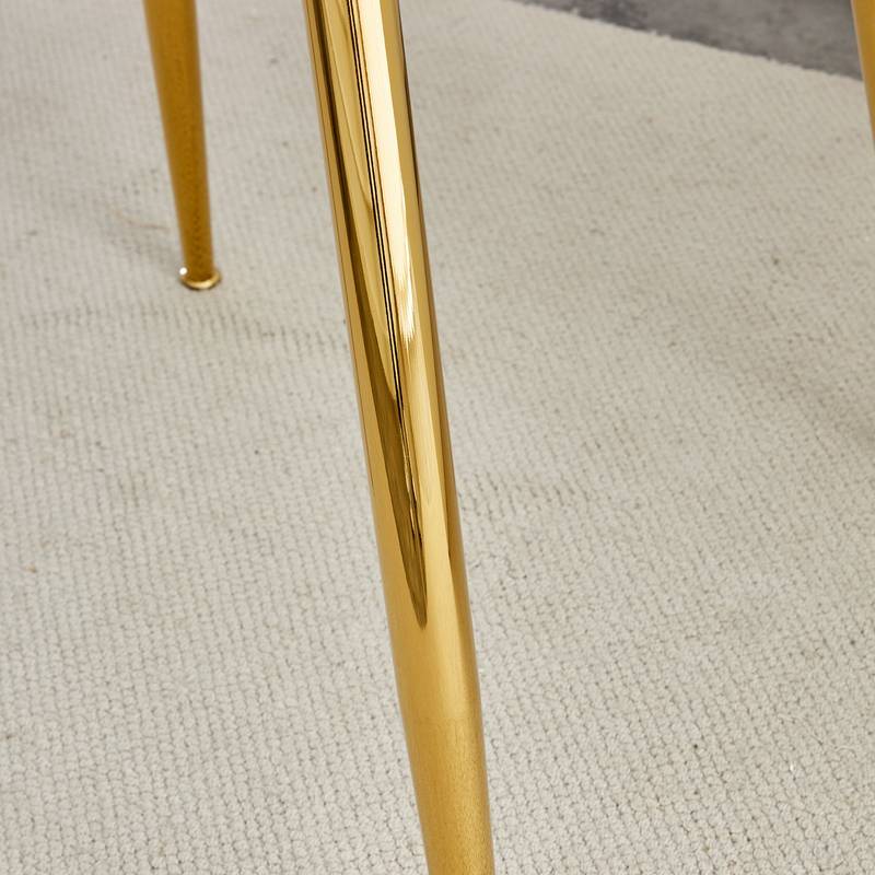 Simply Chic Gold Leg Dining Table