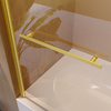 Elegant Frameless Gold Shower Door