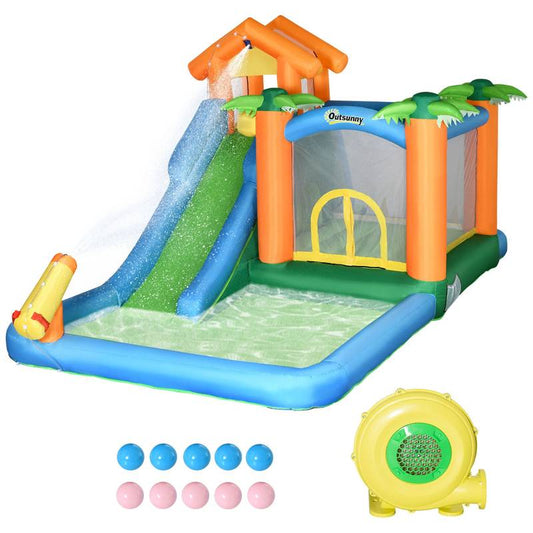 Tropical Splash & Slide Combo Castle