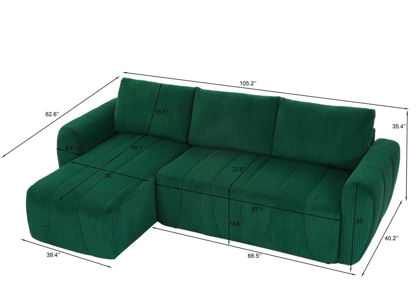 Versatile L-Shaped Sofa for Any Space