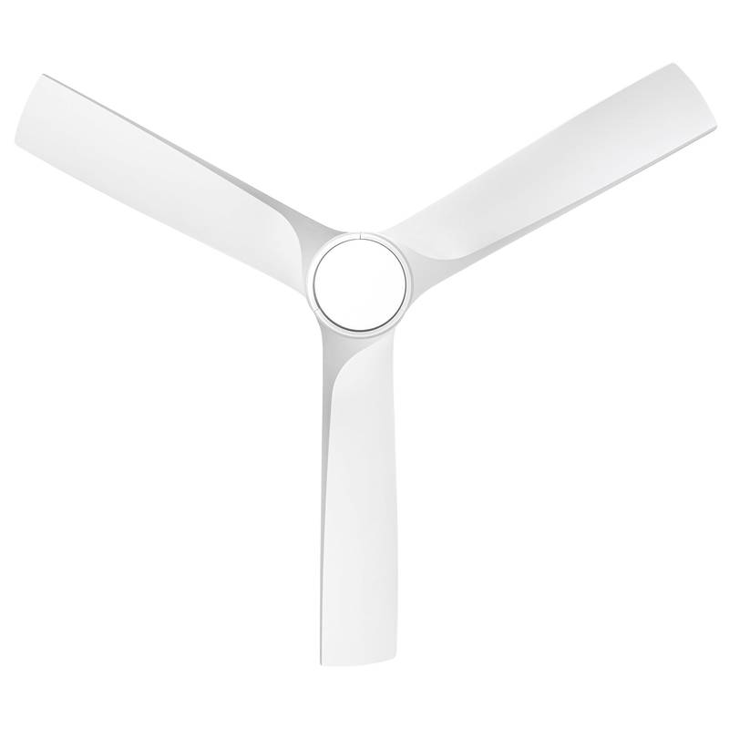 Sleek LED Ceiling Fan with White Blades