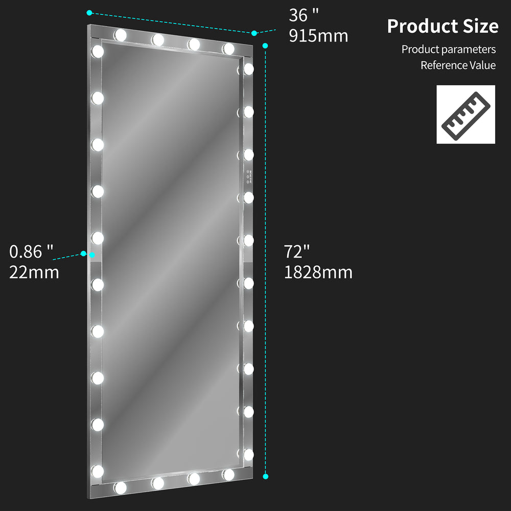 Glam Light-Up Full-Length Mirror